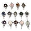 Natural & Synthetic Mixed Gemstone Big Pendants G-G466-02P-1