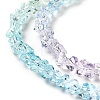 Transparent Glass Bead Strands GLAA-H023-02H-4