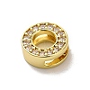 Brass Micro Pave Cubic Zirconia Beads KK-H487-25G-15-2