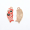 Aolly Enamel Pendants ENAM-WH0047-52G-B-1