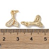 Brass Micro Pave Clear Cubic Zirconia Pendants KK-S367-11A-3