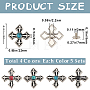 CRASPIRE 20 Sets 4 Colors Alloy Buckles FIND-CP0001-83-2
