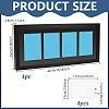 Wood Wall-Mounted Trading Card Display Cases AJEW-WH0912-19-2