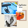 AHANDMAKER Plastic Kayak Handles with Nylon Rope and Stainless Steel Screws FIND-GA0001-55-6