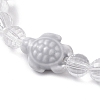 Handmade Porcelain Turtle Stretch Bracelets BJEW-JB10247-05-3