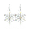 Snowflake Alloy Dangle Earrings FS-WGD9918-07-1