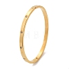 304 Stainless Steel Rhinestone Bangles for Women BJEW-Z092-05G-4