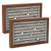 4Pcs Wood Finger Ring Organizer Display Trays ODIS-WA0001-32-1