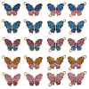 20Pcs Butterfly Alloy Enamel Pendants & Links Connectors JX228A-1