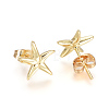 Brass Ear Studs EJEW-G273-01G-2