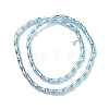 Electroplate Glass Beads Strands EGLA-Q128-13G-2