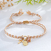 Brass Charm Bracelets TC3588-6-1