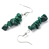 Natural Green Aventurine & Prehnite & Malachite & Peridot Chip Dangle Earrings Set for Women EJEW-JE06245-05-5