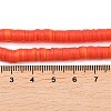 Flat Round Handmade Polymer Clay Beads CLAY-XCP0001-34-4