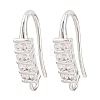 Brass Rhinestone Earring Hooks KK-C261-01D-P-1