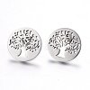 304 Stainless Steel Stud Earrings EJEW-H371-05P-1