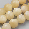 Natural Yellow Jade Beads Strands G-S259-49-10mm-1