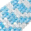 Electroplated Glass Beads Strands EGLA-A048-01A-03-1