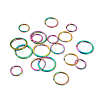 Yilisi 18Pcs 3 Style Ion Plating(IP) Rainbow Color 304 Stainless Steel Split Key Rings FIND-YS0001-13-10