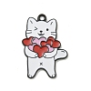 Valentine's Day Alloy Enamel Pendants ENAM-I060-18B-1