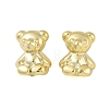Bear CCB Plastic Stud Earrings for Women EJEW-Q382-04A-G-1