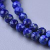 Natural Lapis Lazuli Beaded Necklaces NJEW-K114-B-A06-2