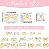34Pcs 17 Styles Rack Plating Alloy Beads FIND-PA0001-46-2