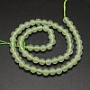 Natural New Jade Round Beads Strands G-L348-01-10mm-2