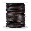20M Round Cowhide Leather Cord WL-WH0015-01B-03-1
