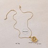 304 Stainless Steel Spiral Shape Pendant Necklaces for Women RE0047-5