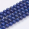 Natural Lapis Lazuli(Filled Color Glue) Beads Strands G-K269-02-8mm-1