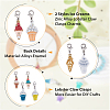 Ice-cream Alloy Enamel Pendant Decorations HJEW-FH0006-53-3