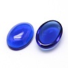 K9 Glass Cabochons Oval Flat Back Cabochons GGLA-L002B-05-1