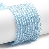 Natural Blue Topaz Beads Strands X-G-H079-A02-03-1
