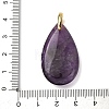 Natural Amethyst Pendants G-B188-01G-07-3