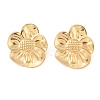 Flower 304 Stainless Steel Stud Earrings for Women EJEW-Z065-12G-01-2