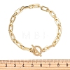 Brass Paperclip Chains Bracelets for Women BJEW-JB14063-4