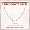 1Pc Glass Rondelle Beaded Necklaces NJEW-LP0007-23L-2
