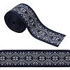 Gorgecraft Ethnic style Embroidery Polyester Ribbons OCOR-GF0002-24A-1