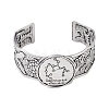 Constellation Alloy Open Cuff Bangles for Women Men BJEW-C064-01AS-12-2