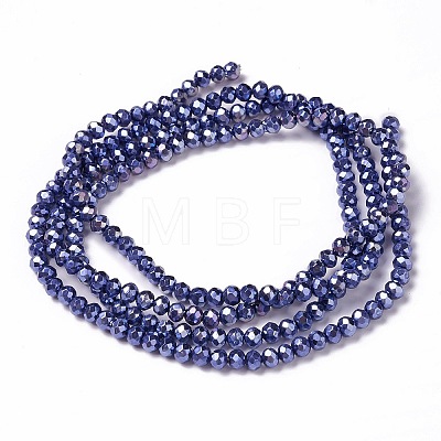 Opaque Glass Beads Strands GLAA-H022-02D-1