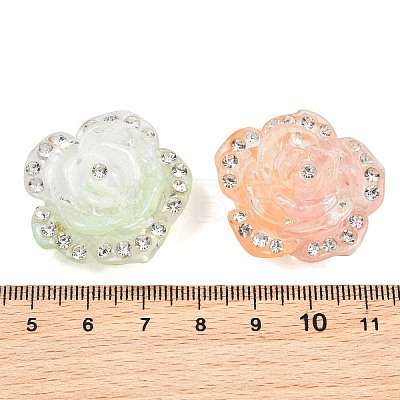 Two Tone Luminous Transparent Resin Beads RE-CBAC4C7-27-1