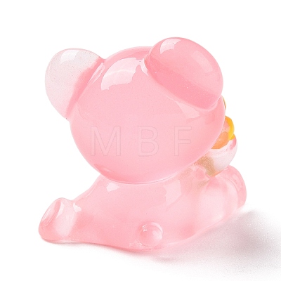 Luminous Resin Cute Little Bear Ornaments RESI-Z008-01C-1