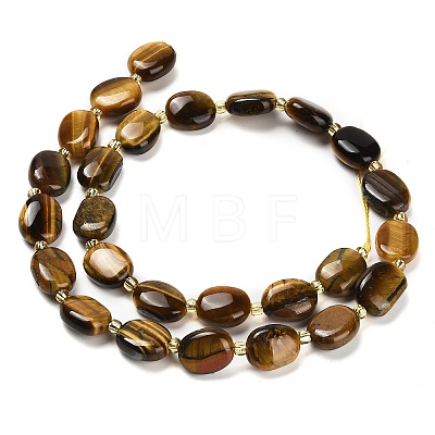 Natural Tiger Iron Beads Strands G-H005-A01-01-1