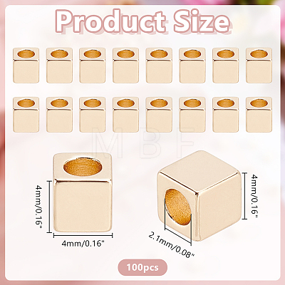 Brass Spacer Beads KK-HY0004-36B-1