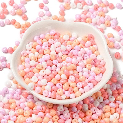 6/0 Opaque Baking Paint Glass Seed Beads SEED-M012-02A-34-1