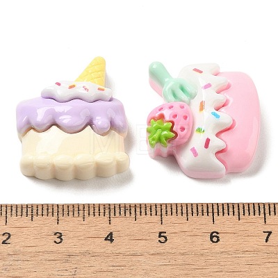 Opaque Resin Imitation Food Decoden Cabochons RESI-R448-09-1