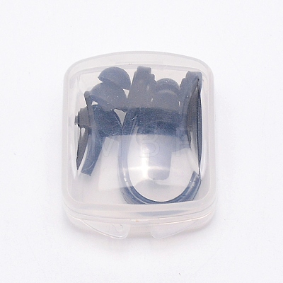 Silicone Nose Clip & Earplug Set AJEW-WH0240-32A-1