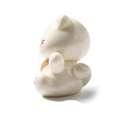 Opaque Cute Little Cat Resin Ornament RESI-S015-02F-1