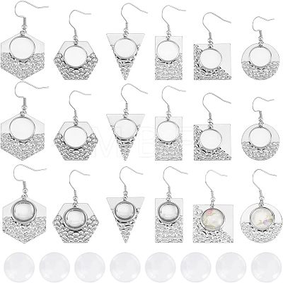 DIY Geometry Dangle Earring Making Kits FIND-CA0004-70-1